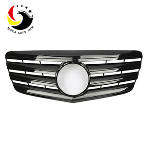 Benz E Class W211 AMG Style 07-09 Gloss Black 2-Fin Front Grille