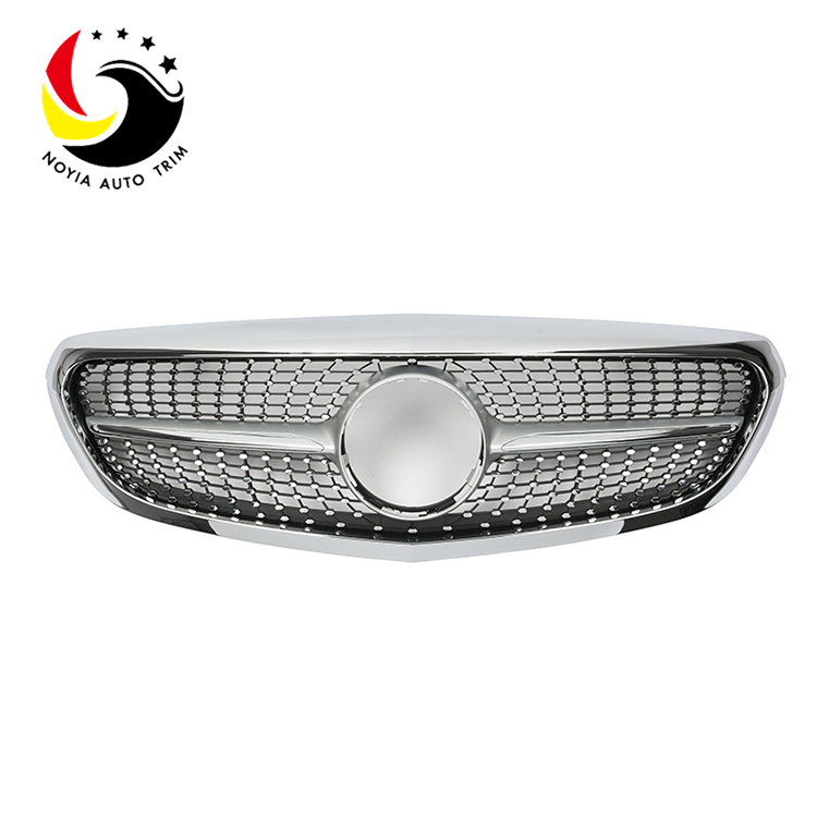 Benz C Class W205 Diamonds 15-IN Chrome Front Grille