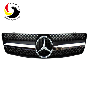 Benz SL Class W129 AMG Style 90-02 Chrome 1-Fin Black Front Grille