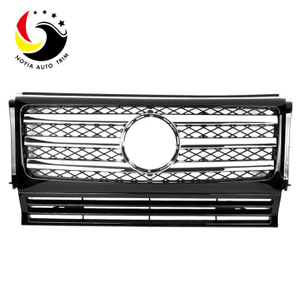 Benz G Class W463 AMG Style 13-IN Chrome Black 3-Fin Front Grille