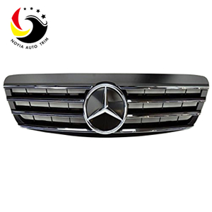 Benz S Class W220 AMG Style 99-02 Chrome Black 2-Fin Front Grille