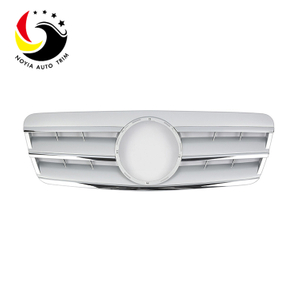Benz CLK Class W208 AMG Style 98-02 Silver 3-Fin Front Grille