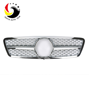 Benz C Class W203 AMG Style 00-06 Chrome 1-Fin Front Grille