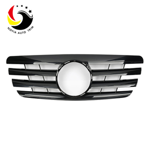 Benz E Class W210 AMG Style 00-02 Gloss Black 2-Fin Front Grille 
