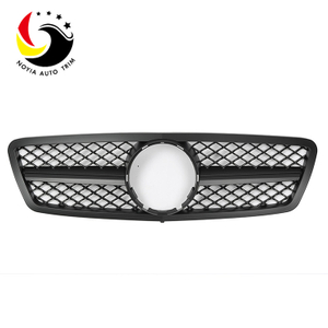 Benz C Class W203 AMG Style 00-06 Matte Black 1-Fin Front Grille