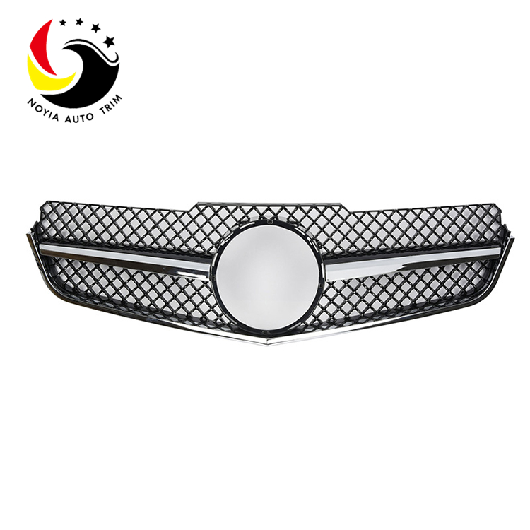 Benz E Class W207 AMG Style 10-13 Chrome Black 1-Fin Front Grille
