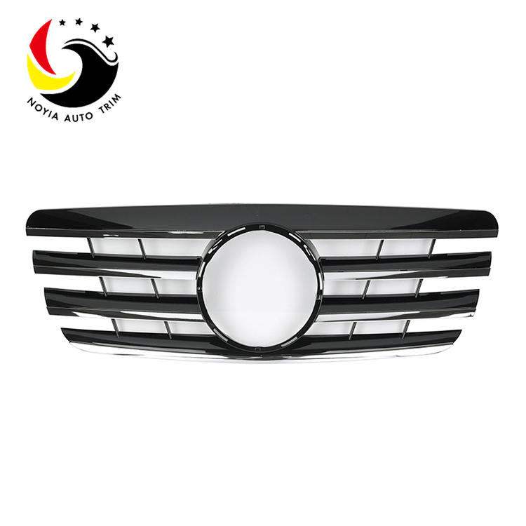 Benz E Class W210 AMG Style 00-02 Chrome Black 2-Fin Front Grille 