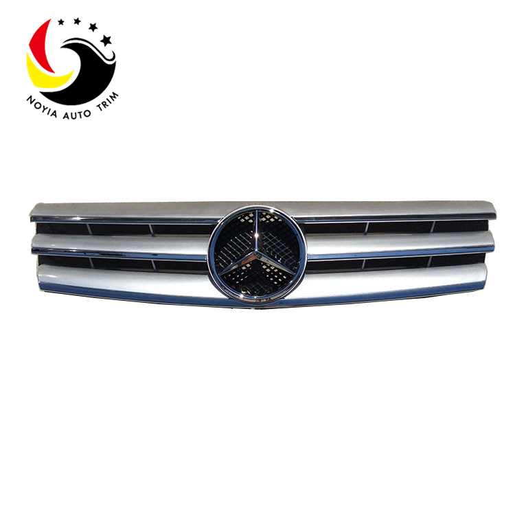 Benz SL Class W129 AMG Style 90-02 Chrome Silver 3-Fin Front Grille