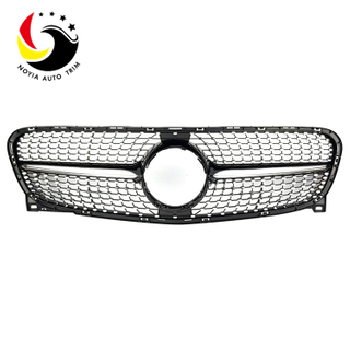 Benz GLA Class X156 Diamonds 15-IN Black Front Grille